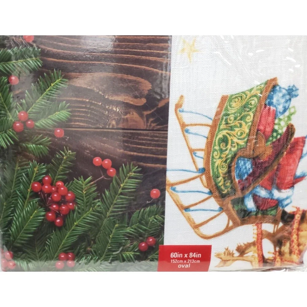 Printed Fabric Tablecloth,60